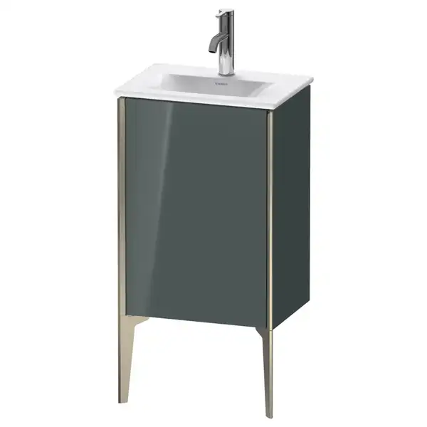 Тумба напольная под раковину Duravit XViu 43 x 31 см, доломитово-серый глянцевый лак (XV4068LB138) фото 1 Aquada.com.ua