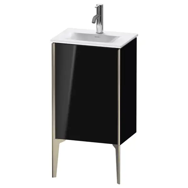 Тумба напольная под раковину Duravit XViu 43 x 31 см, чёрный глянцевый (XV4068LB140) фото 1 Aquada.com.ua