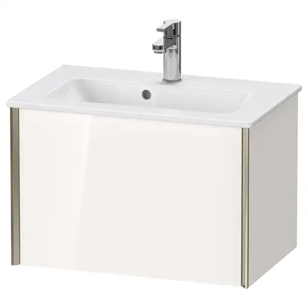 Тумба подвесная компакт, под раковину Duravit XViu 61 x 39 см, белый глянцевый (XV40780B122) фото 1 Aquada.com.ua