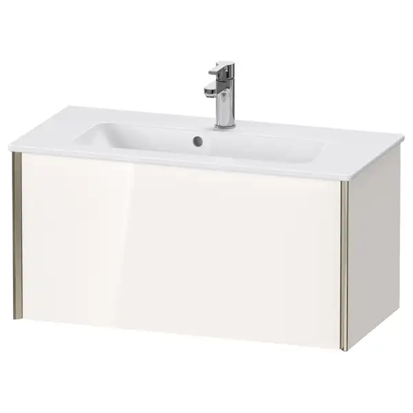 Тумба подвесная компакт, под раковину Duravit XViu 81 x 39 см, белый глянцевый (XV40790B122) фото 1 Aquada.com.ua