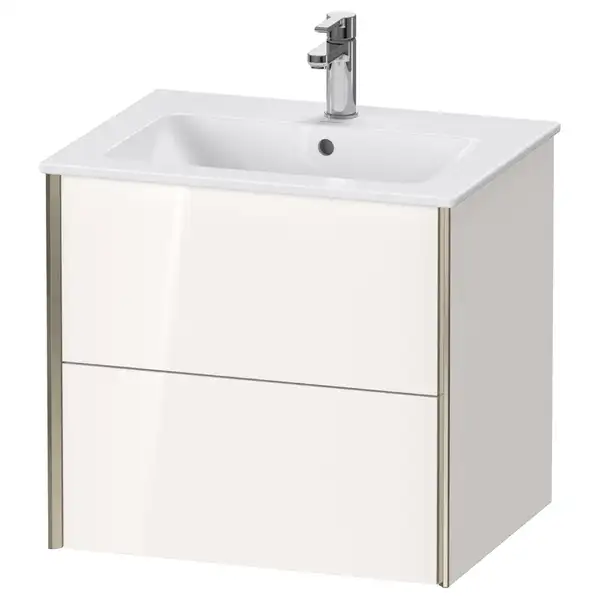 Тумба подвесная под раковину Duravit XViu 61 x 48 см, белый глянцевый (XV41250B122) фото 1 Aquada.com.ua
