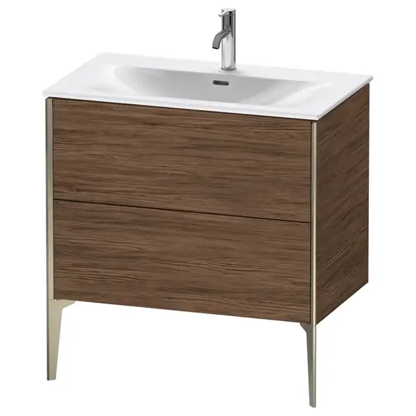 Тумба напольная под раковину Duravit XViu 81 x 48 см, орех темный (XV43020B121) фото 1 Aquada.com.ua
