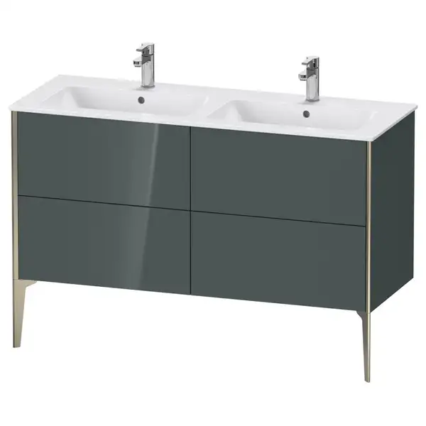 Тумба напольная под раковину Duravit XViu 128 x 48 см, доломитово-серый глянцевый лак (XV44850B138) фото 1 Aquada.com.ua