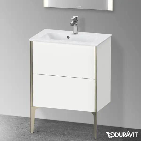 Тумба напольная под раковину Duravit XViu 61 x 39 см, белый матовый (XV44880B118) фото 2 Aquada.com.ua