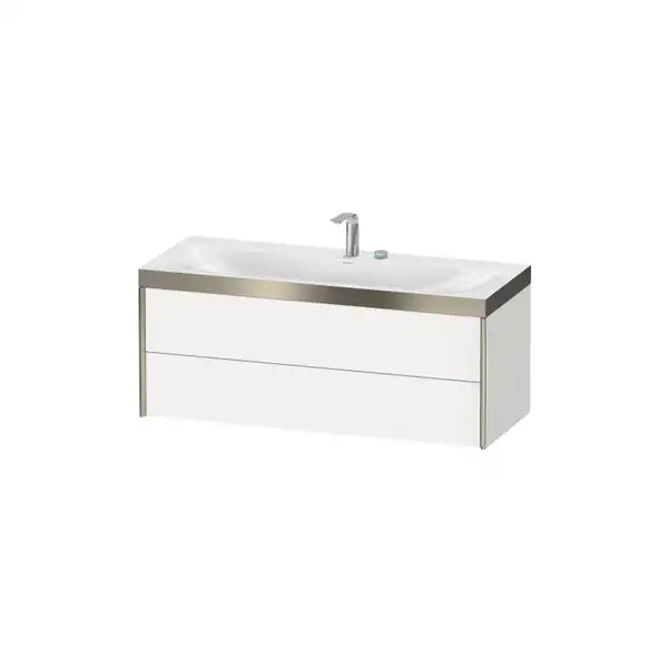 Тумба подвесная с раковиной c-bonded Duravit XViu 120 x 48 см, белый матовый (XV4617EB118P) фото 1 Aquada.com.ua
