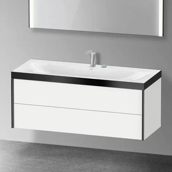 Тумба подвесная с раковиной c-bonded Duravit XViu 120 x 48 см, белый матовый (XV4617EB218P) фото 2 Aquada.com.ua