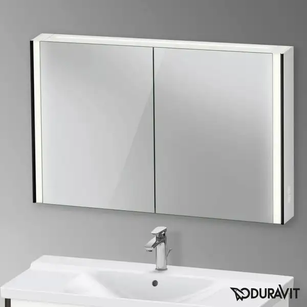 Зеркальный шкафчик с LED подсветкой Duravit XViu 122 х 15,6 х h80 см, версия «icon» (XV71440B2B2) фото 2 Aquada.com.ua