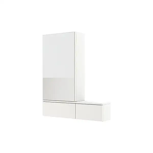KOLO NOVA PRO шкафчик с зеркалом 80cm, левый, белый глянец (88432000) фото 1 Aquada.com.ua