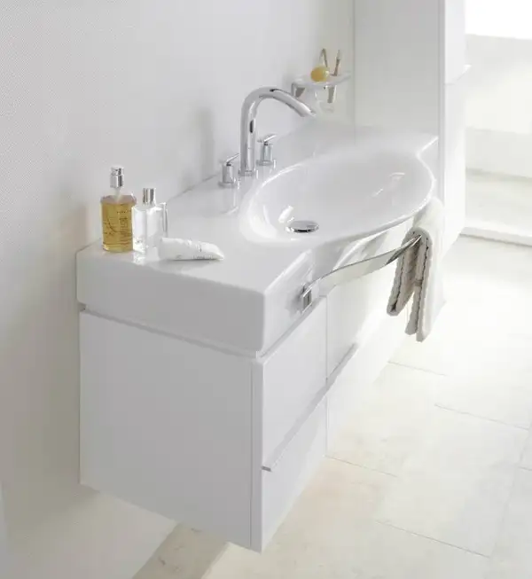 LAUFEN PALACE тумба 119,5*37,5см для умывальника 811704, 812704, белый (H4013010754631) фото 4 Aquada.com.ua
