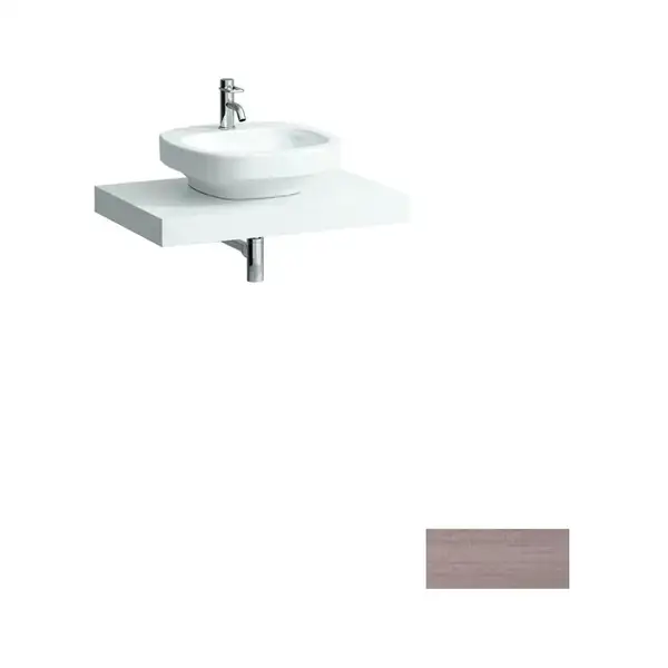 LAUFEN CASE столешница 79*8*52см, без выреза, с 2мя кронштейнами в комплекте, светлый дуб (H4051200755191) фото 3 Aquada.com.ua