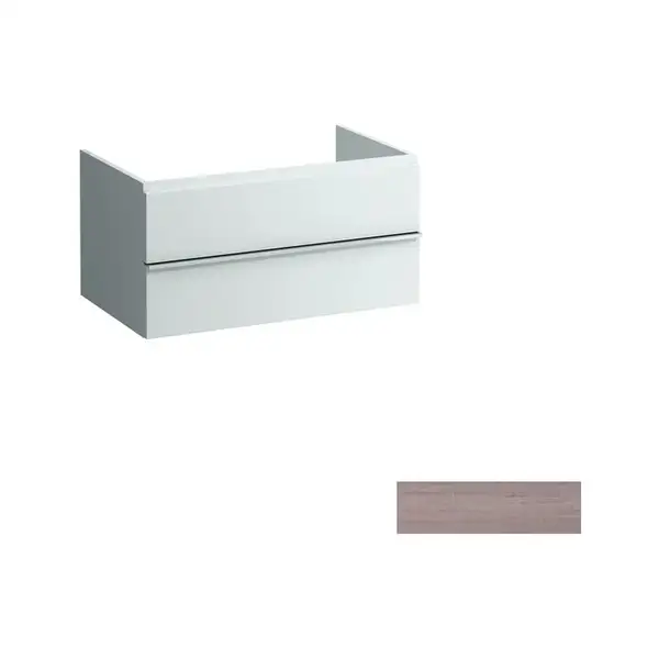 LAUFEN CASE шкафчик 79*52*32/45см, с 2мя выдвижными ящичками, с сифоном, открытый сверху и с тыла, цвет светлый дуб (H4052230755191) фото 1 Aquada.com.ua