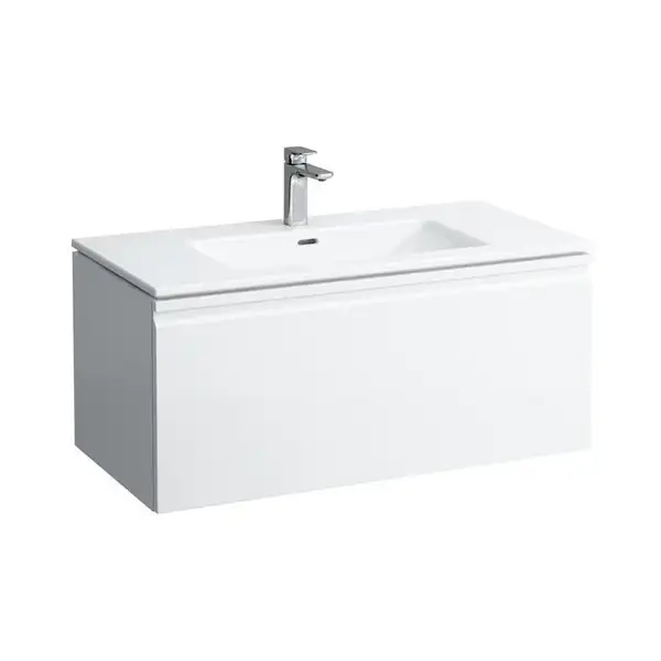 LAUFEN PRO S тумба, в комплекте с умывальником 100*50см, белый глянец (H8609654751041) фото 1 Aquada.com.ua
