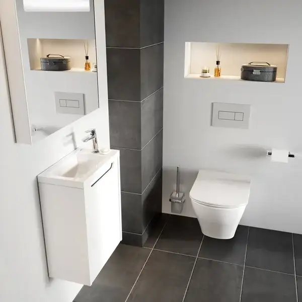 Тумба под раковину 40 x 22 x h50 см Ravak SD Classic, белая (без дверци) (X000000416) фото 2 Aquada.com.ua