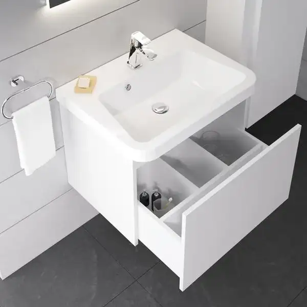 Тумба под раковину Ravak 10° 550х450х450 мм, белая (X000000733) фото 2 Aquada.com.ua