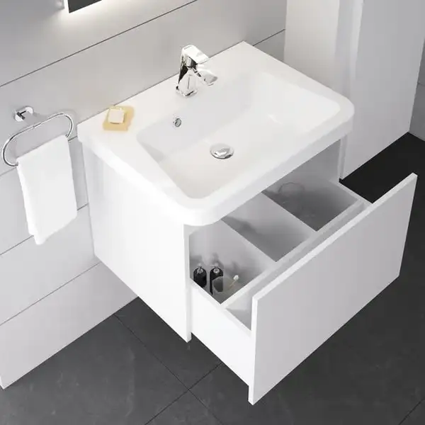 Тумба под раковину Ravak 10° 650х450х450 мм белая (X000000736) фото 2 Aquada.com.ua