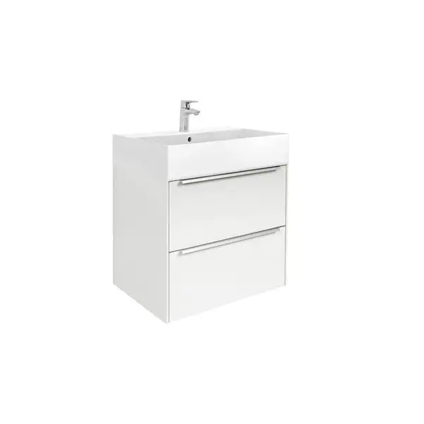 Комплект из раковины и тумбы Roca Inspira 600 х 498 х 674 мм (цвет отделки - 806 блестящий белый) (A851075806) фото 1 Aquada.com.ua