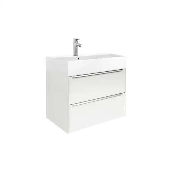 Комплект из раковины и тумбы Roca Inspira 800 х 498 х 674 мм (цвет отделки - 806 блестящий белый) (A851076806) фото 1 Aquada.com.ua