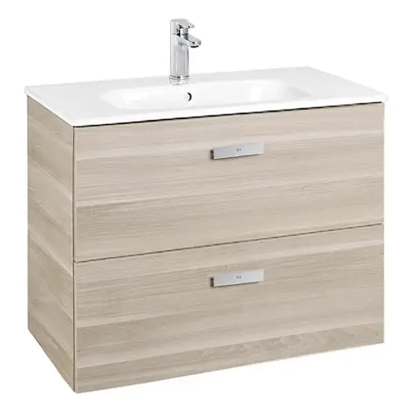 ROCA VICTORIA BASIC тумба с умывальником 70см, цвет береза (A855853422) фото 1 Aquada.com.ua