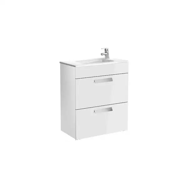 Умивальник Roca Debba 605х360 мм + тумба під умивальник, білий (A855905806)