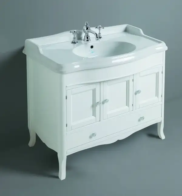 Тумба под раковину Simas Arcade белая ARMD105W (ARMD105W) фото 1 Aquada.com.ua