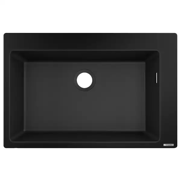 Встраиваемая кухонная мойка Hansgrohe S51 S510-F660 (цвет - чёрный графит) 660 (43313170) фото 1 Aquada.com.ua