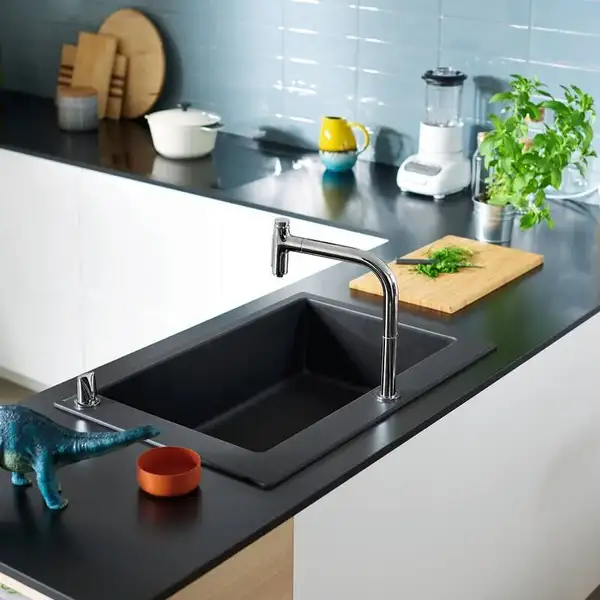 Hansgrohe S 51 Кухонна мийка, Graphite Black (43313170)