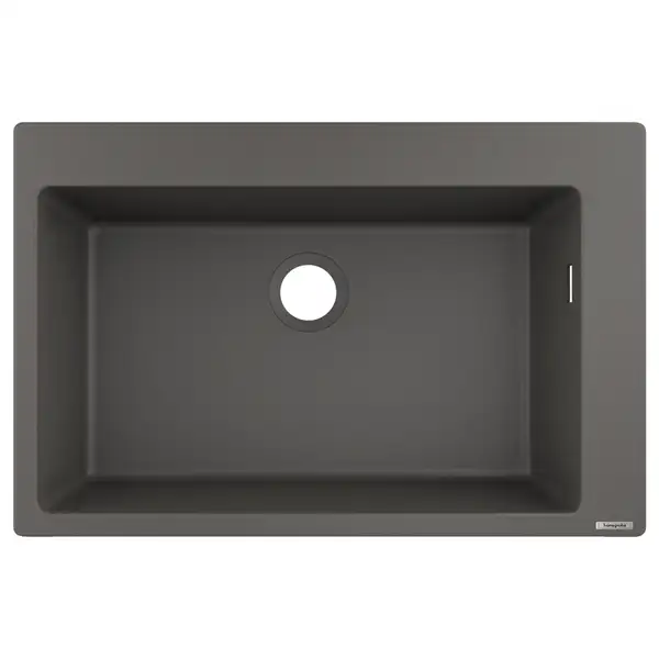 Встраиваемая кухонная мойка Hansgrohe S51 S510-F660 (цвет - серый камень) 660 (43313290) фото 1 Aquada.com.ua