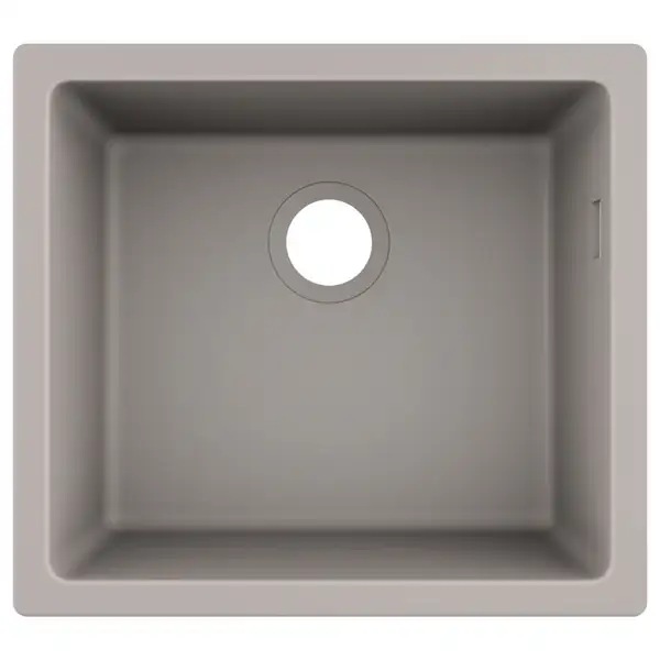 Мойка для монтажа под столешницу Hansgrohe S51 S510-U450 (цвет - серый бетон) 450 (43431380) фото 1 Aquada.com.ua
