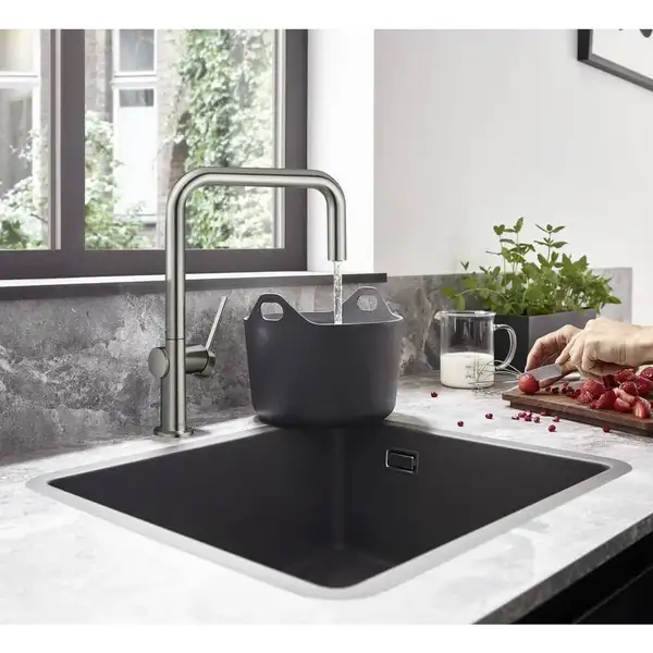 Hansgrohe S510-U450 Мийка кухонна, сірий бетон (43431380)