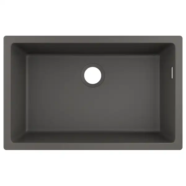 Мойка для монтажа под столешницу Hansgrohe S51 S510-U660 (цвет - серый камень) 660 (43432290) фото 1 Aquada.com.ua
