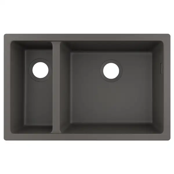 Встраиваемая кухонная мойка Hansgrohe S51 S510-U635 (цвет - серый камень) 180/450 (43433290) фото 1 Aquada.com.ua