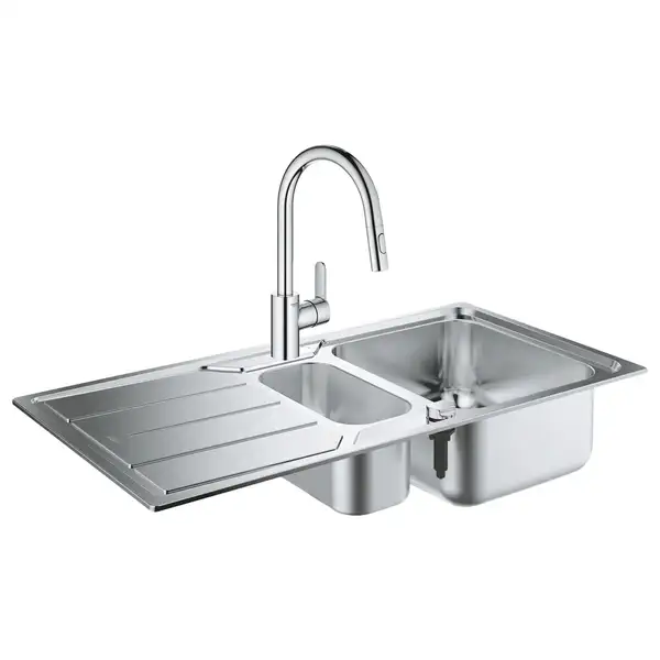 Набор Grohe мойка кухонная K500 31572SD0 + смеситель Eurostyle Cosmopolitan 31482003 (31572SD031482003)