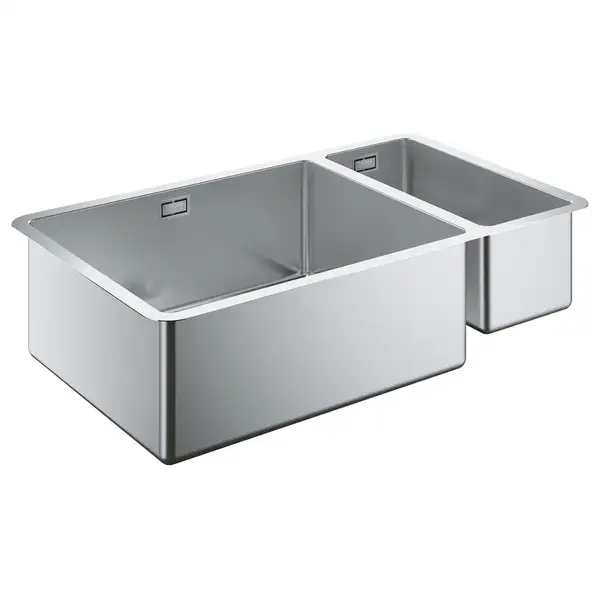GROHE Мийка для кухні 760 x 450 мм, 1,5 чаши, матова, під стільницю, ліва (31575SD0)