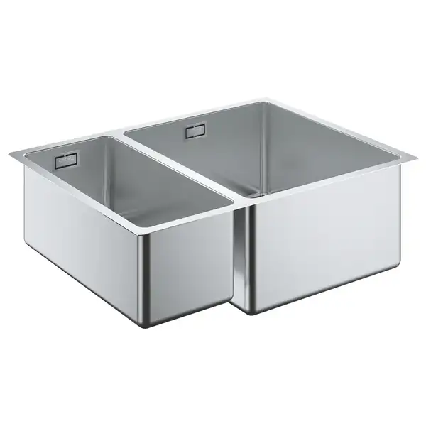 GROHE Мийка для кухні 585 x 440 мм, 1,5 чаши, матова, під стільницю, права (31576SD0)