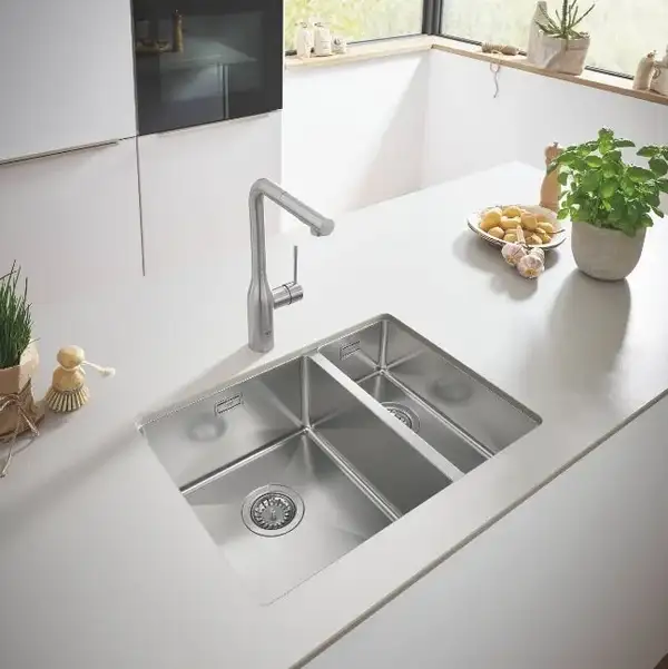 Кухонна мийка Grohe K700U 60-S 59.5/45 1.5 л, 1.5 чаші, сталь (31577SD1) (31577SD0)