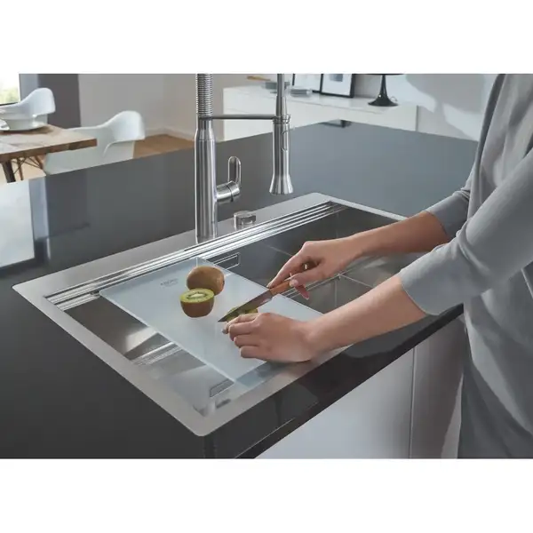Мийка кухонна Grohe EX Sink K1000 (подвійне крило зліва) (31581SD0)