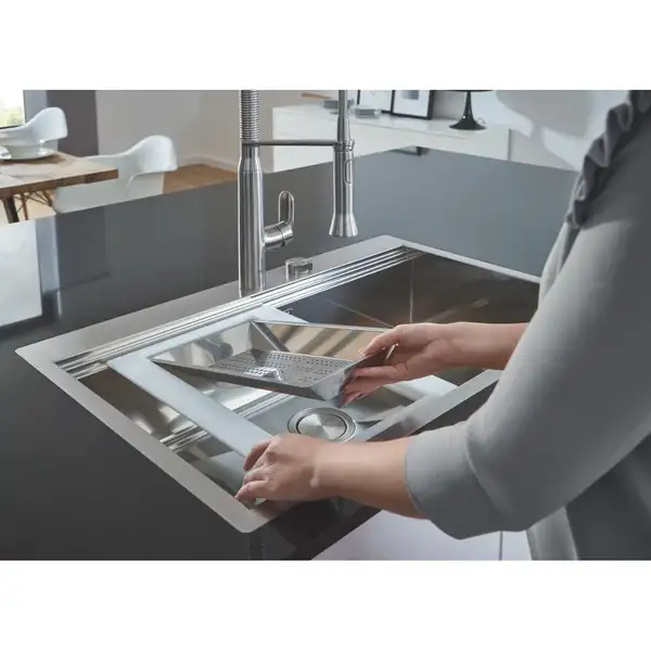 Мийка кухонна Grohe EX Sink K1000 (подвійне крило зліва) (31581SD0)