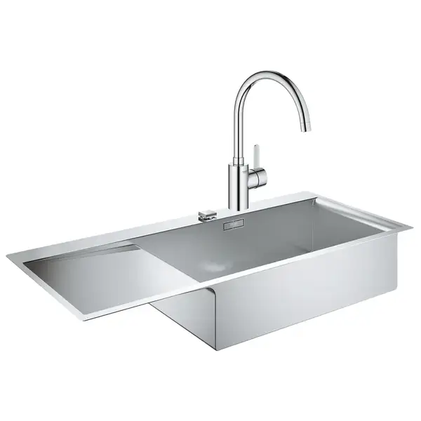 Набор Grohe мойка кухонная K1000 31582SD0 + смеситель Eurosmart Cosmopolitan 32843002 (31582SD032843002)