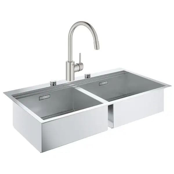 Набор Grohe мойка кухонная K800 31585SD0 + смеситель Concetto 32663DC3 (31585SD032663DC3)