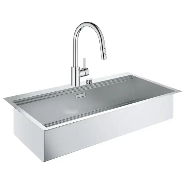 Набор Grohe мойка кухонная K800 31586SD0 + смеситель Eurosmart Cosmopolitan 31481001 (31586SD031481001)