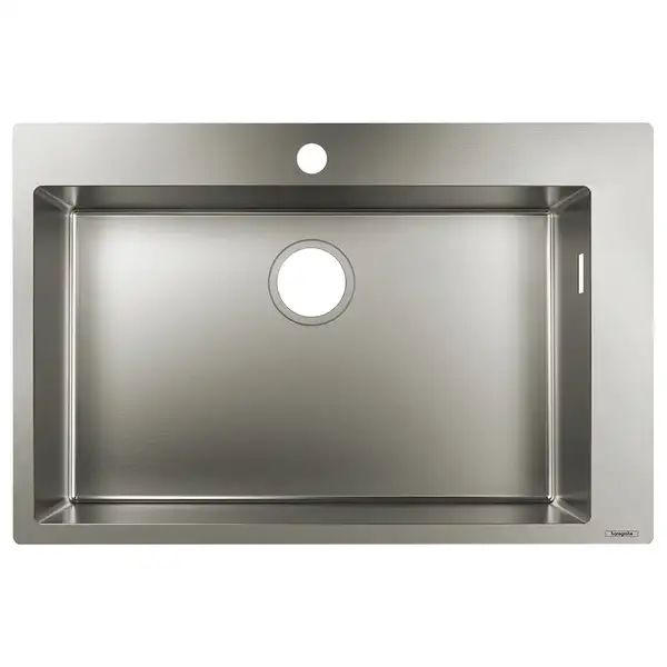 Встраиваемая кухонная мойка Hansgrohe S71 S711-F660 (цвет - нержавеющая сталь) 660 (43302800) фото 1 Aquada.com.ua