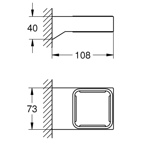 Тримач для аксесуарів Grohe Selection Cube (40865000)