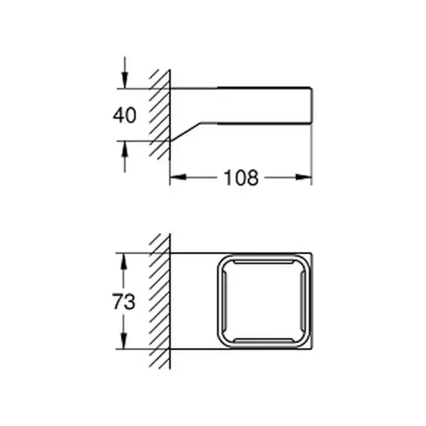 Тримач для аксесуарів Grohe Selection Cube (40865000)