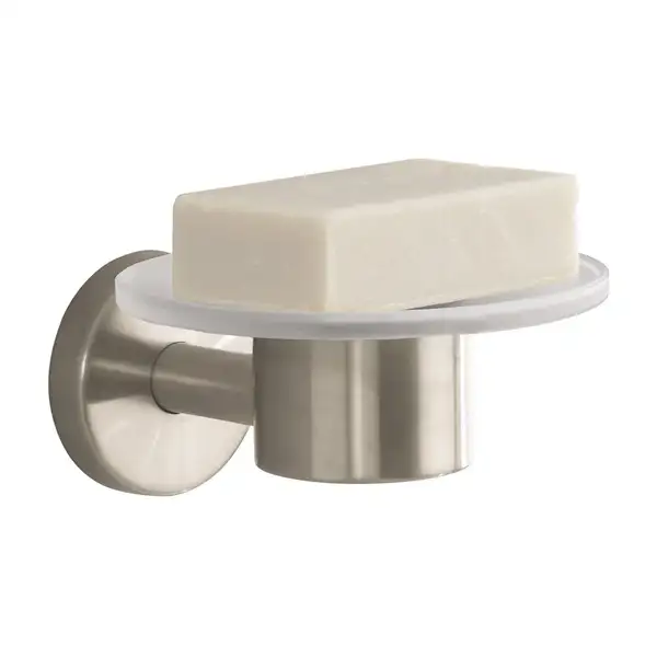 Мыльница Hansgrohe Logis (цвет - шлиф. никель, стекло матовое) (40515820) фото 1 Aquada.com.ua