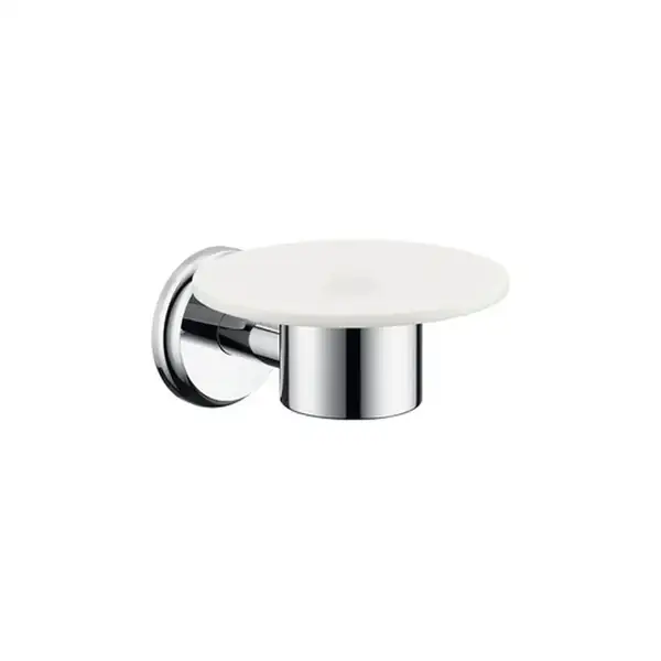Мыльница Hansgrohe Logis Classic (цвет - хром, керамика белая) (41615000) фото 1 Aquada.com.ua