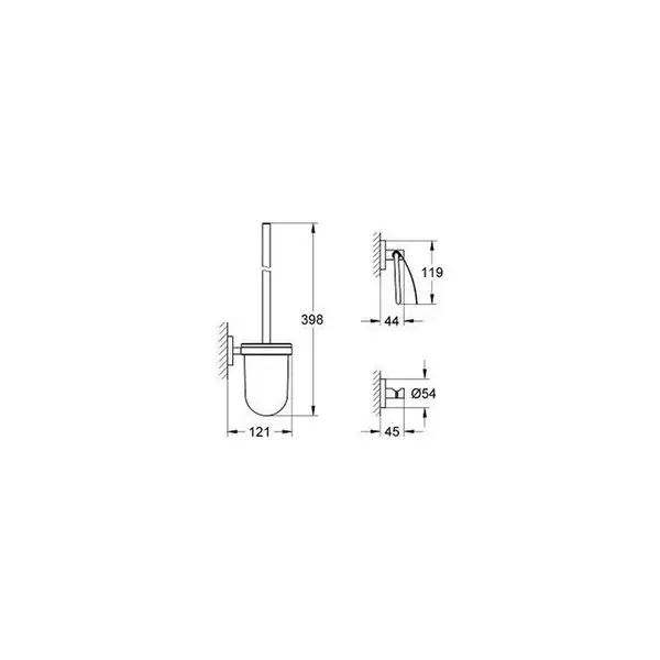 Набір аксесуарів 3 в 1 Grohe Essentials New (40407001)