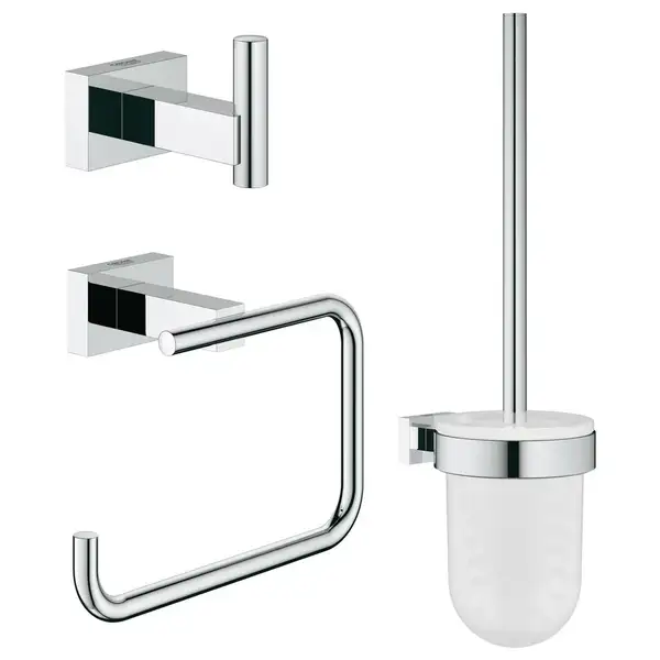 Набір аксесуарів 3 в 1 Grohe Essentials Cube New (40757001)