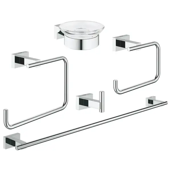 Набір аксесуарів 5 в 1 Grohe Essentials Cube New (40758001)