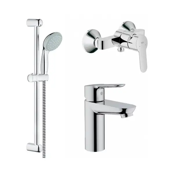 GROHE Набор смесителей 3 в 1 BAU EDGE (123208S) (123208S) фото 1 Aquada.com.ua