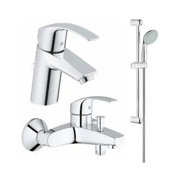 GROHE Набір змішувачів Eurosmart 3 в 1, для ванни і душа (123238S) (123238S) фото 1 Aquada.com.ua